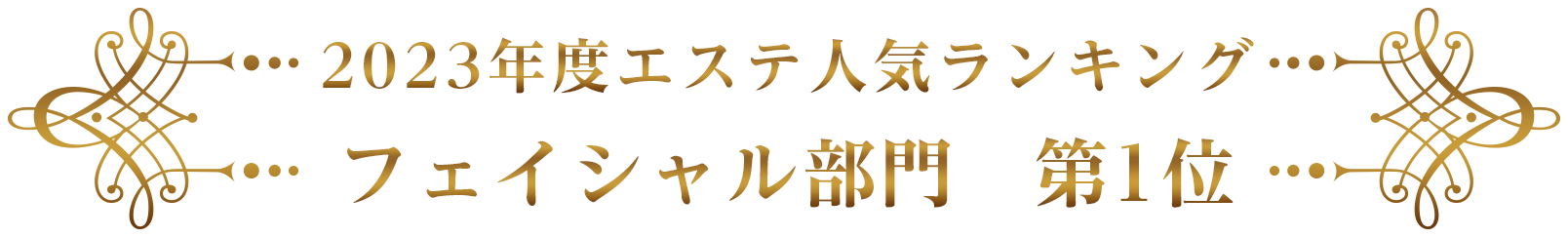 2021年度エステ人気ランキングフェイシャル部門第1位