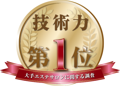 大手痩身エステサロン「技術力第1位」