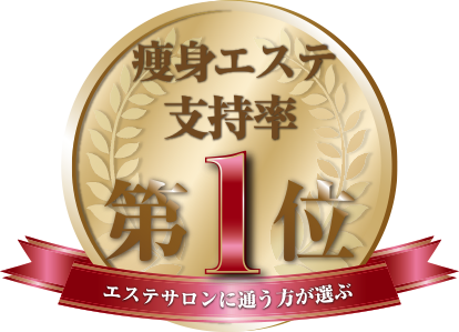 エステサロンに通う方が選ぶ「痩身エステ支持率第1位」